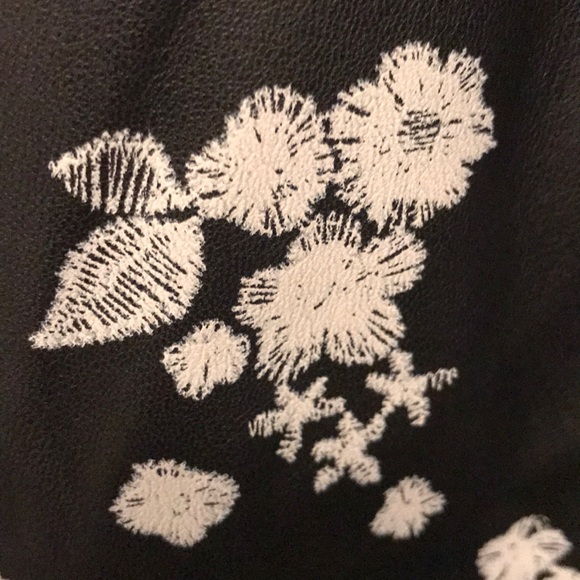 NWT Michael Kors Vegan Leather Floral Moto Jacket Women’s Sz M - Picture 3 of 3